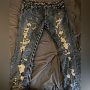 Mens Rock Revival Jeans